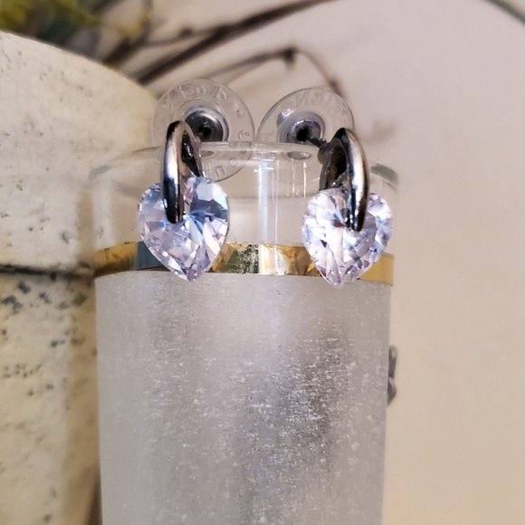 Pink Zebra Print Heart Necklace & Earrings Bundle - Picture 4 of 9